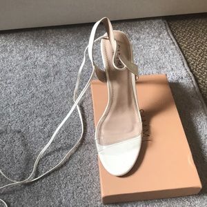 Simmi.com White High Heels only worn once!!!!!